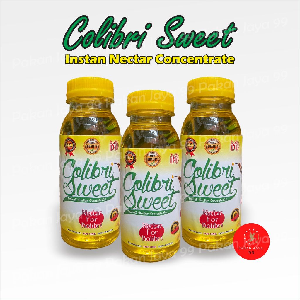 READY COLIBRI SWEET 1 BOTOL BUKAN COLIBRI SWEAT SACHET NECTAR NEKTAR PAKAN MAKANAN BURUNG KOLIBRI PL