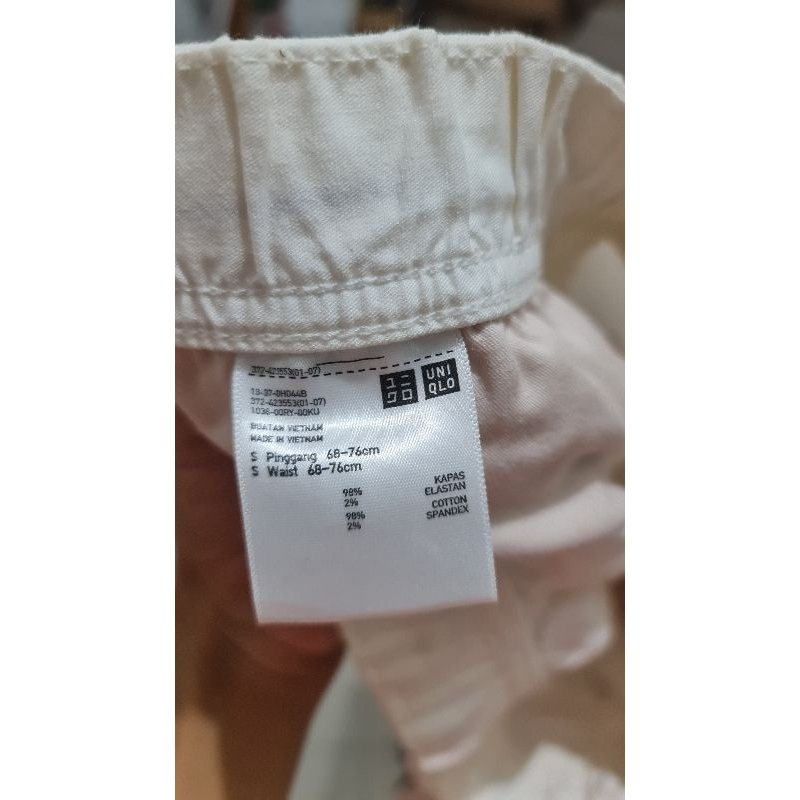 Men's Ankle Pants Uniqlo : White (S)