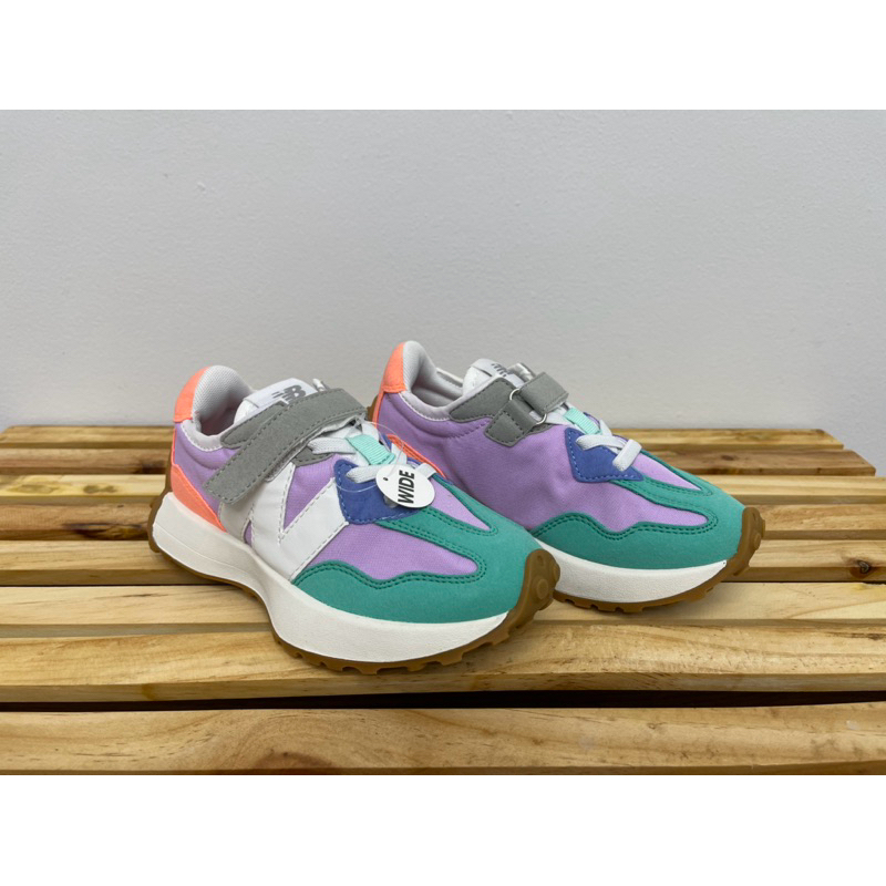 Sepatu Anak NB 327 V1 Violet / Jade / Pink