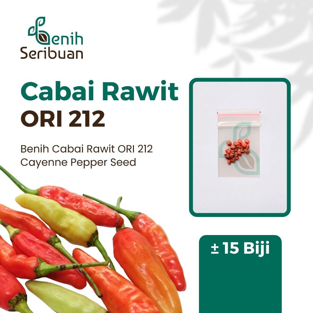 15 Bibit Cabe Cabai Rawit ORI 212 Unggul