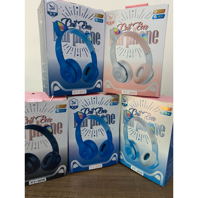 HEADSET EARPHONE GAMING CAT XY-205 + LED RGB