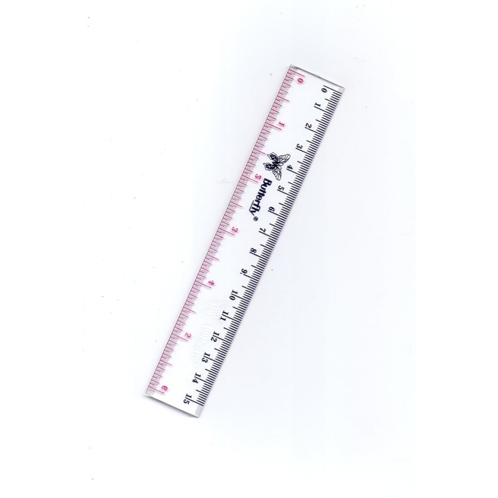 

penggaris plastik satuan (1pcs) / penggaris butterfly / penggaris 15cm / penggaris 30cm