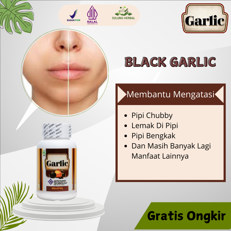 Garlic - Obat Pengecil Pipi Chubby - Obat Pembakar Lemak Pipi - Obat Pipi Bengkak