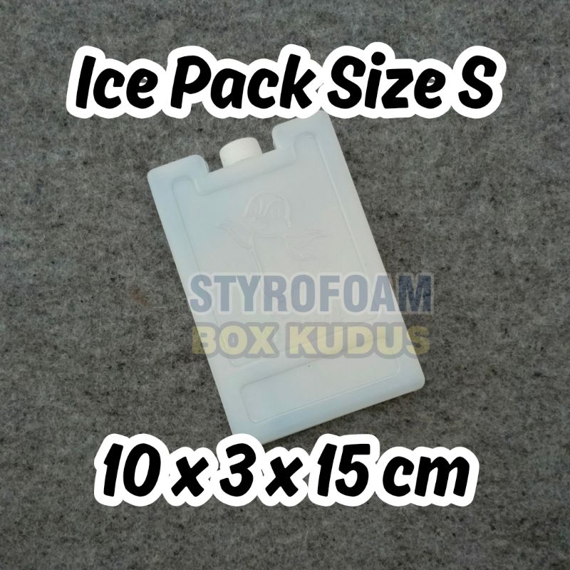 Size S 10x15x3 cm - ICE PACK ATOM BELUM BEKU Ice Gel Pack Reuseable Ice Cooler Bag Ice Jelly Bag Es 