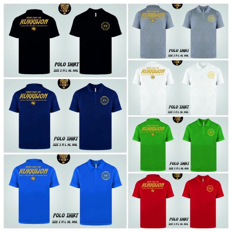 POLO SHIRT KUKKIWON TAEKWONDO KAOS BERKERAH