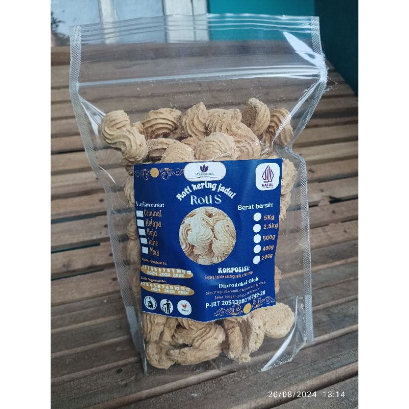 

Roti leter S kemasan 500gr,roti jadul enak