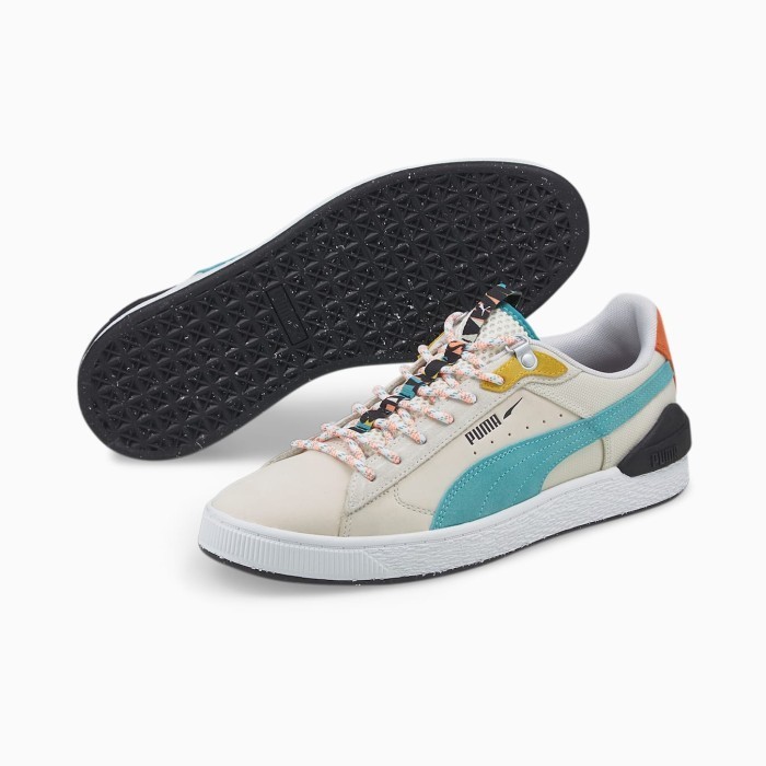 SEPATU PUMA Unisex Suede Bloc HC Pristine-Porcelain 383343 01