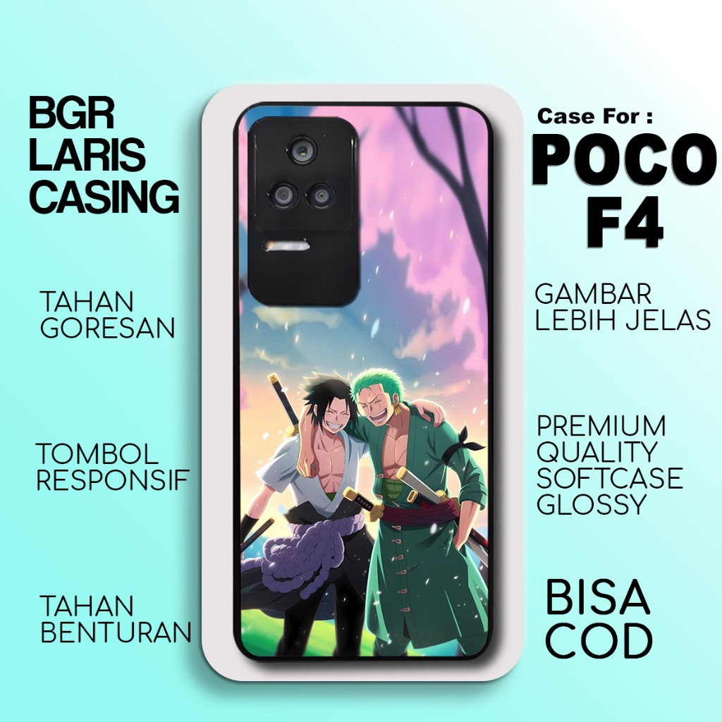 Casing Poco F4 Terbaru Anime cowok Case Poco F4 Hardcase Softcase Glossy Kesing Terlaris Termurah
