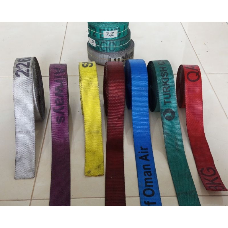 Trackbelt |Tali Krek | Tali Rachet | Tali Webbing EX Cargo pesawat | Webbing belt |