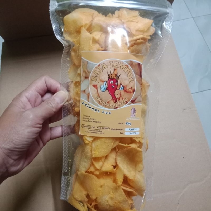 

Keripik singkong keju renyah 200 gram Raja jempol