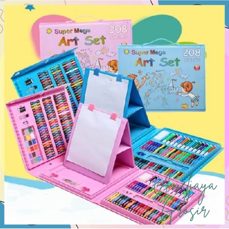 

Crayon Set Pensil Warna Peralatan Menggambar Set isi 208 pcs