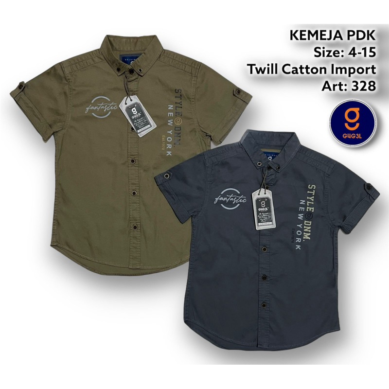 KEMEJA PENDEK ANAK GUGEL KIDS PREMIUM
