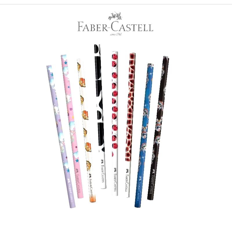 

FABER CASTELL MOTIF PENCIL FUN SCHOOL ANIMAL PRINT UNICORN ROBOT PENSIL KAYU BERGAMBAR