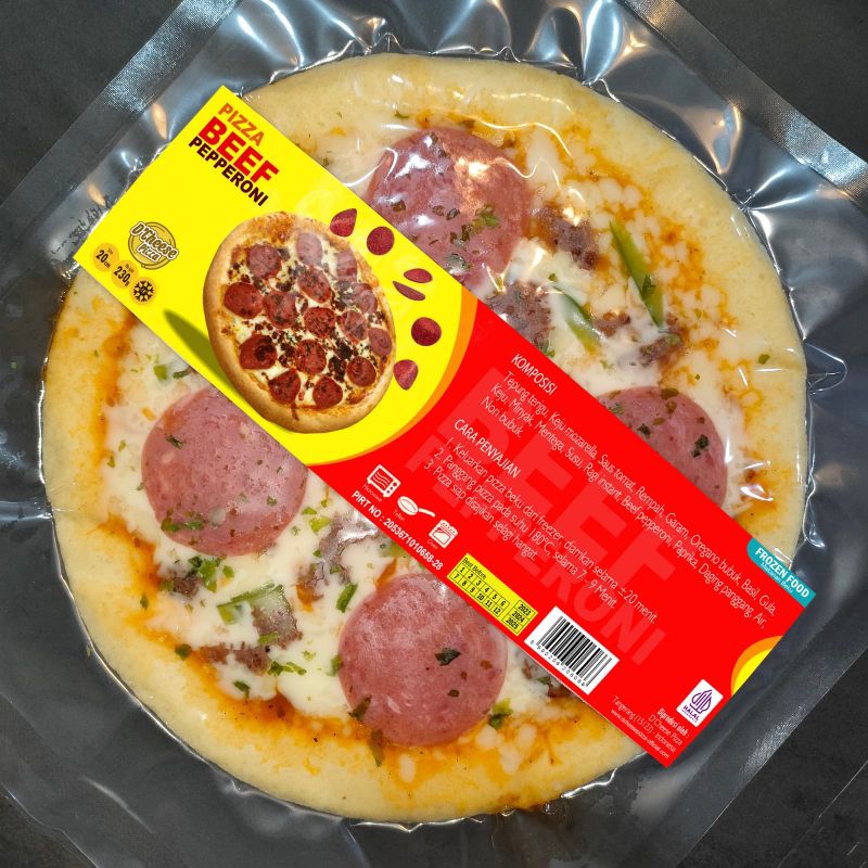 

PIZZA PAN PAPPERONI MEET 20cm Frozen Food Halal