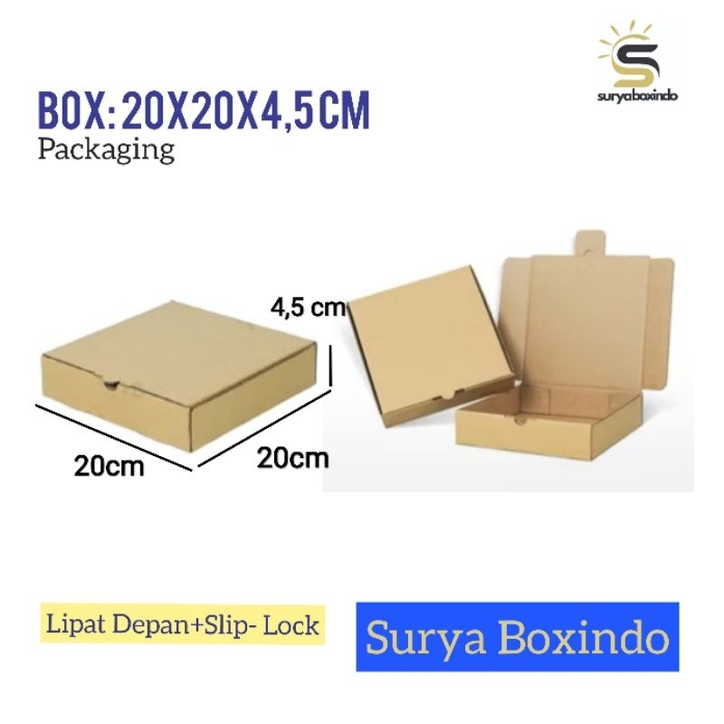 

Box 20x20x4,5 cm/Kardus/hampers/bungkuskado/packing