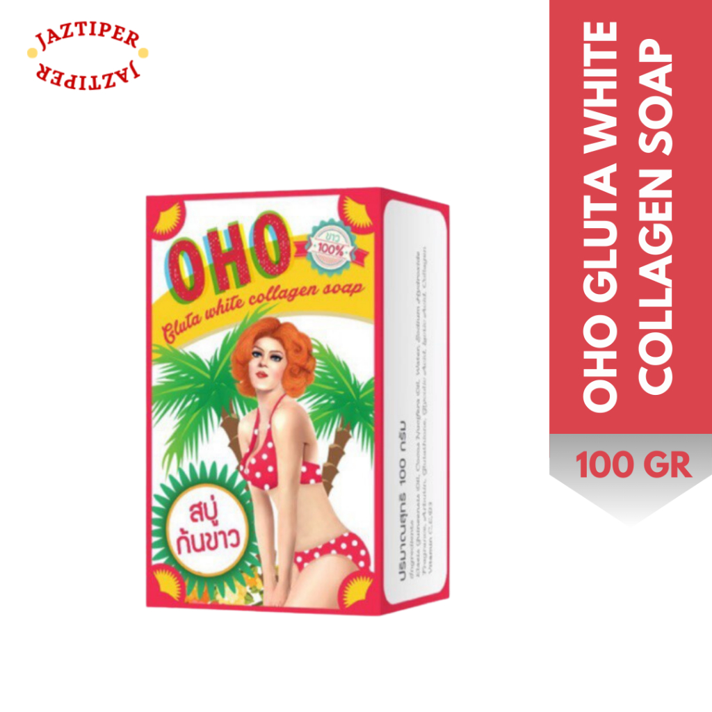 OHO WHITE GLUTA COLLAGE SOAP ORIGINAL THAILAND 100% / SABUN PEMUTIH / SABUN PENCERAH