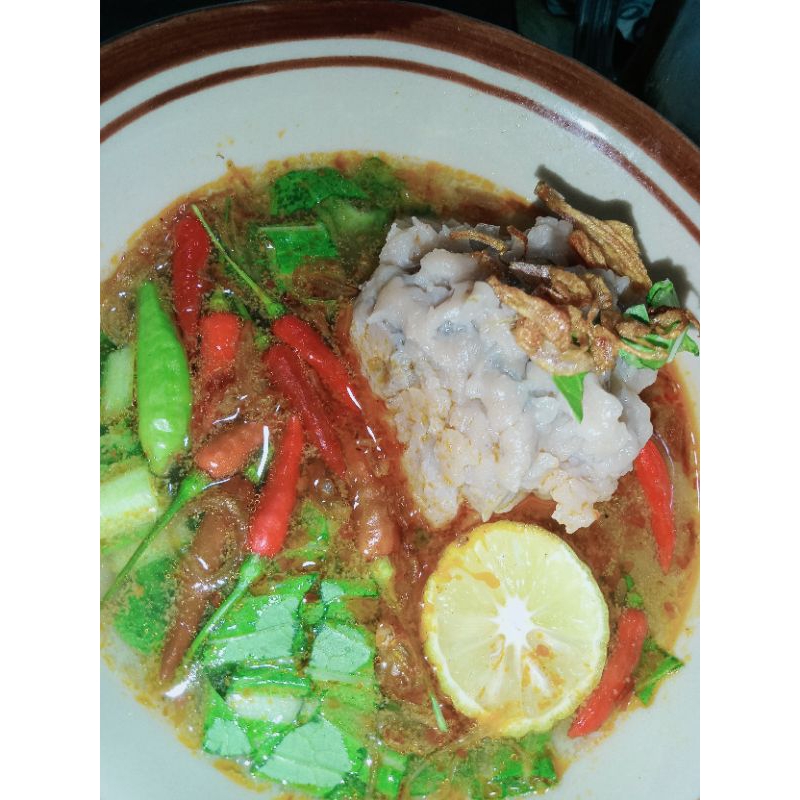 

Bakso ikan kuah merah