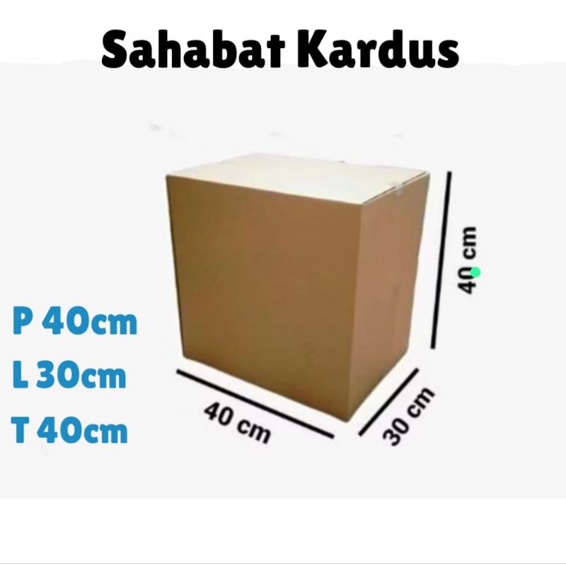 

kardus box Ukuran 40x30x40 cm single wall polos