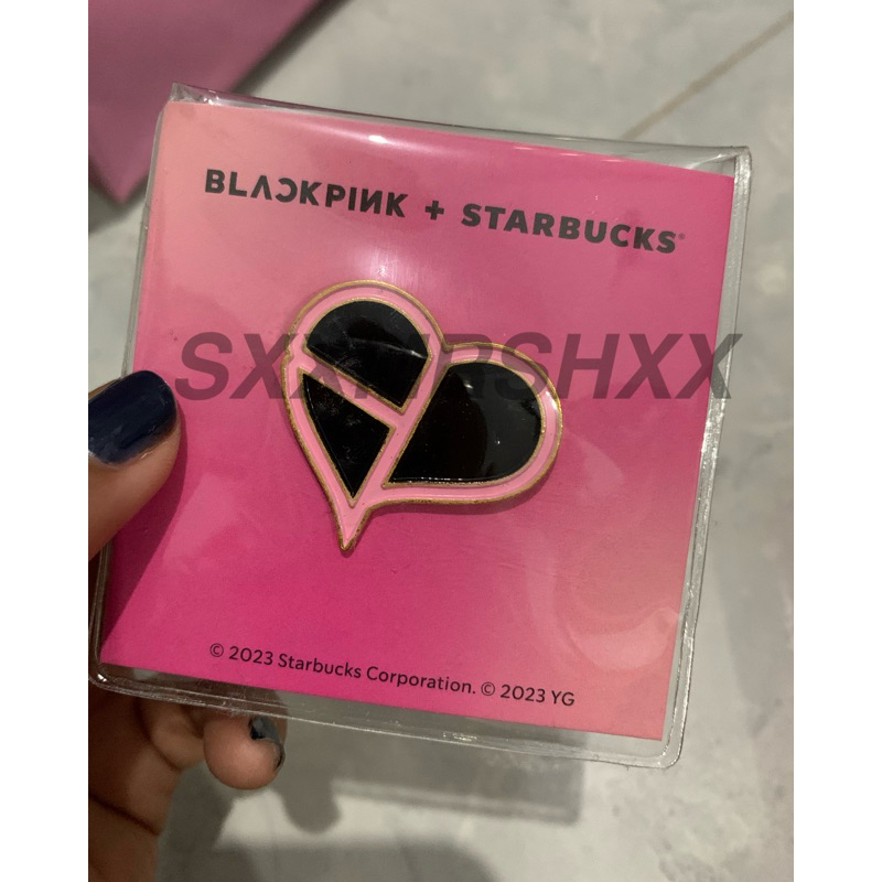 Enamel pin starbucks x blackpink