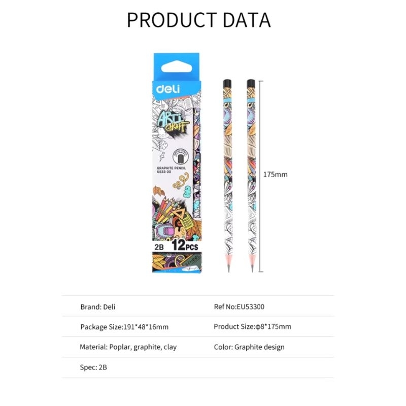 

DELI GRAPHITE PENSIL EU53300