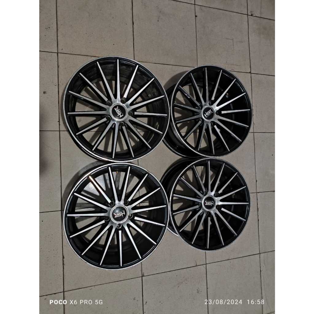VELG MOBIL BEKAS SEKEN HSR TSUKUBA RING 17 LEBAR 7,5/8,5 PCD 5X114 ET 42/35 VELG UNTUK MOBIL CRV HRV