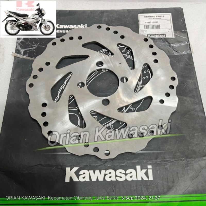 Piringan cakram depan kawasaki Fury (pnp w175 Blitz edge kaze r zone  zx130) Original