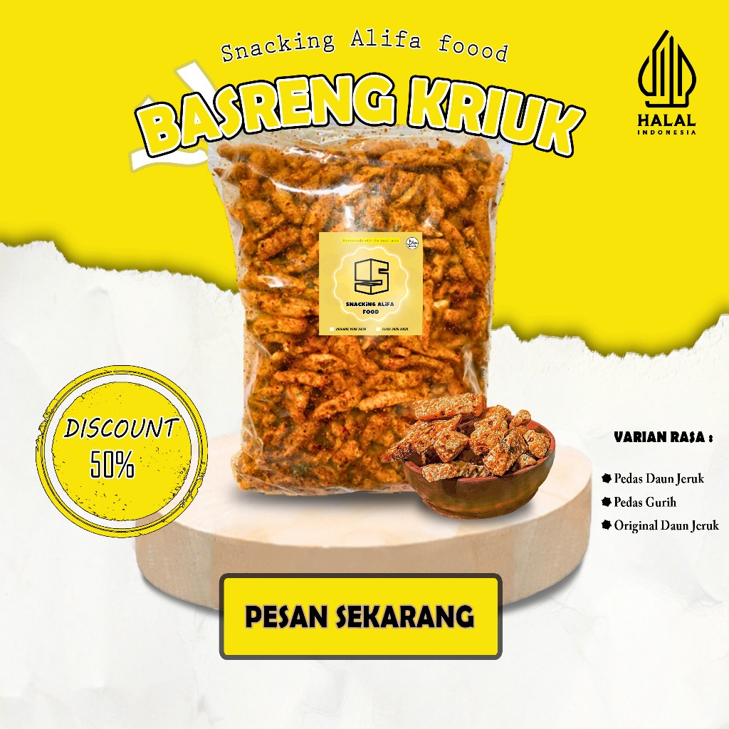 

BASRENG VIRAL 1KG / BASRENG BUMBU MELIMPAH