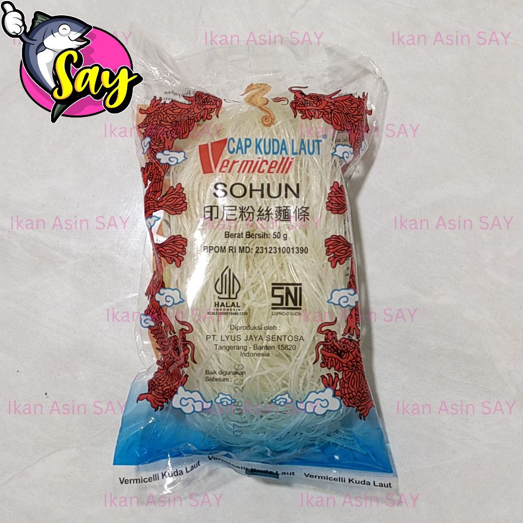 

Soun / Sohun Naga Vermicelli Cap Kuda Laut 50gr