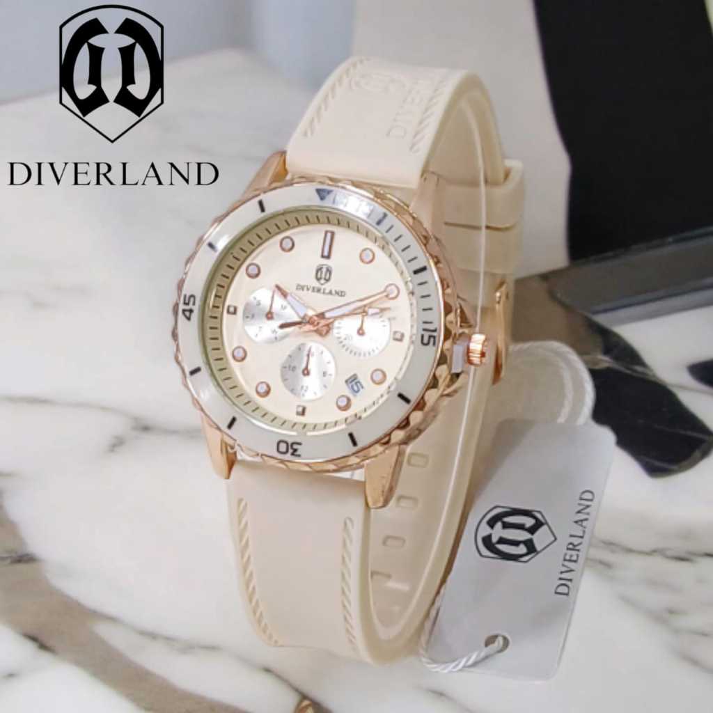Jam Tangan Wanita DIVERLAND H Original Rubber