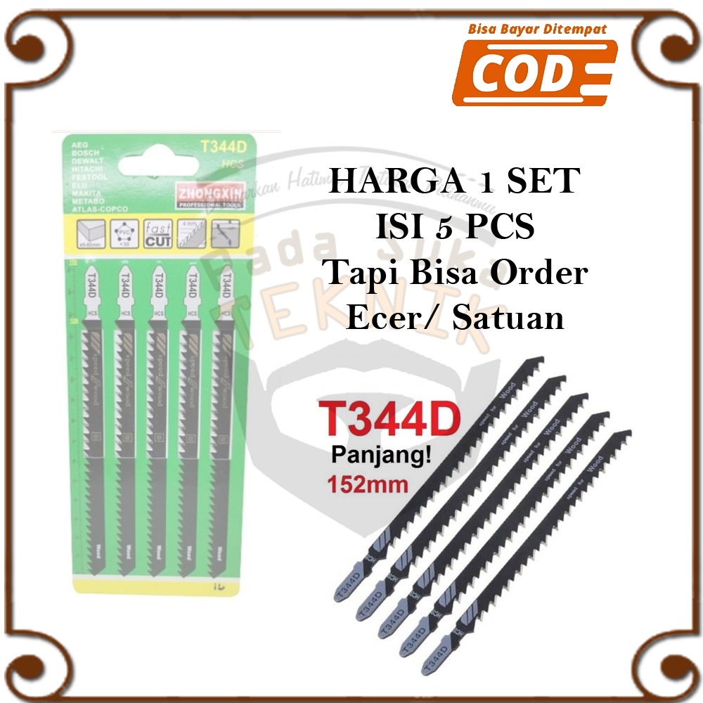 Mata Jig Saw Mata Gergaji Panjang 13cm Jigsaw Hcs Reciprocating Jekso Jigsau Potong Kayu