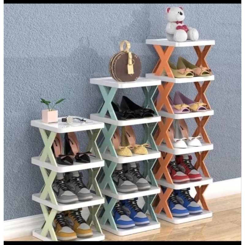 Rak Susun sepatu Plastik 4 susun