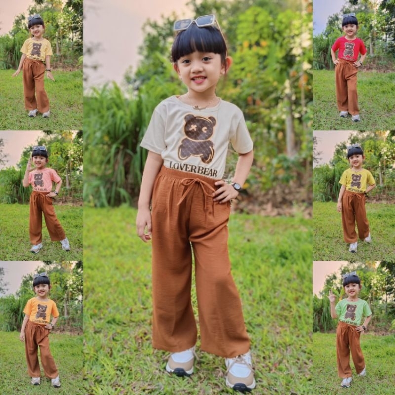 Setelan Baju Anak Perempuan Terbaru Usia 4-11 Tahun / Setelan Anak Perempuan