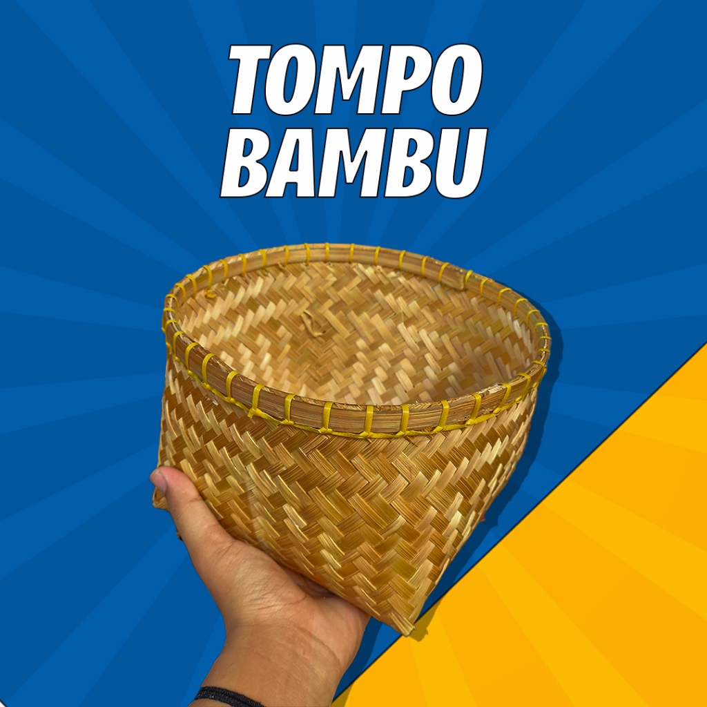Tompo Bambu Tompo Kecil Tumbu Kecil Tempat Nasi Dari Bambu Untuk mencuci Beras Dan Sayuran