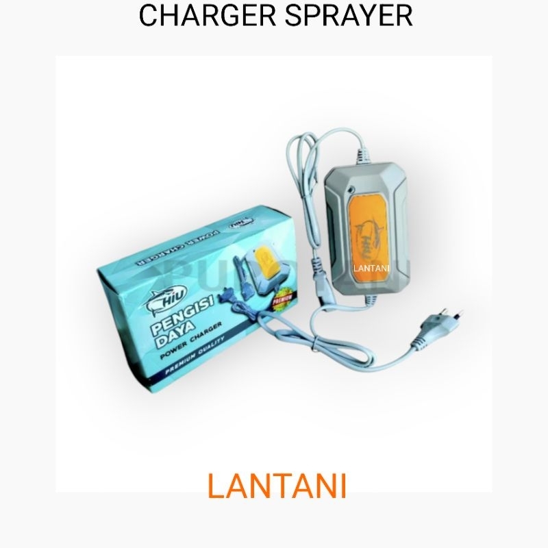 LANTANI - CHARGER SPRAYER HIU CAS TANGKI CAS AKI SPRAYER ELEKTRIK