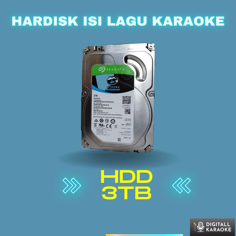 Hardisk internal isi lagu karaoke all kapasitas 2tb/3tb/4tb