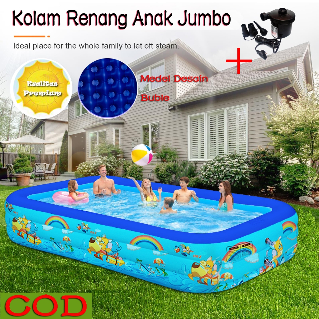Diskon LATATL Kolam Renang Anak Jumbo / Kolam Berenang Anak / Kolam Mandi Bola Anak / Inflatable