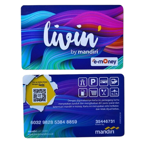 Mandiri e-Money Kartu edisi livin Original