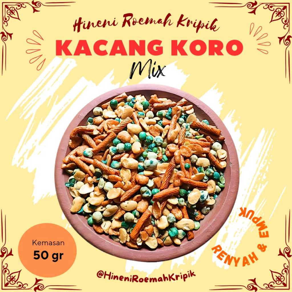 

kacang koro campur jaipong 50G & 100G