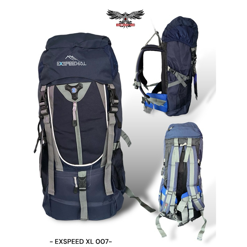 TAS GUNUNG BOSHE 60L,/ Tas ransel boshe/keril gunung kapasitas 60L/Tas Hiking 60L/ Expeed XL007