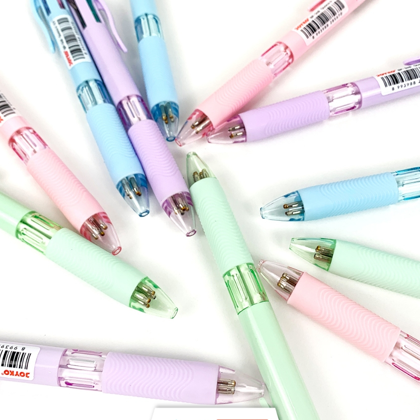 

Pen Cetek Pulpen Ballpoint Joyko Quaco Pastel BP-348 4warna (SATUAN)