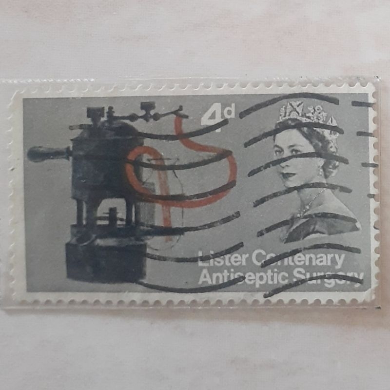 

Perangko Inggris Britania Raya Lister, Lord Joseph (Lister's Carbolic Spray) Tahun 1965