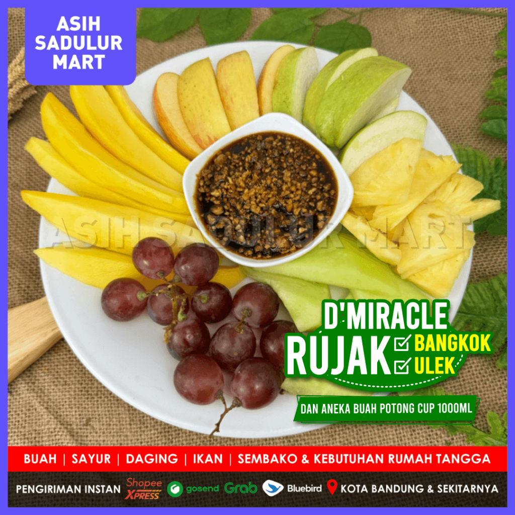 

Rujak Bangkok & Ulek Mix D'Miracle Cup 1000ml | Promo Bandung | Asih Sadulur Mart