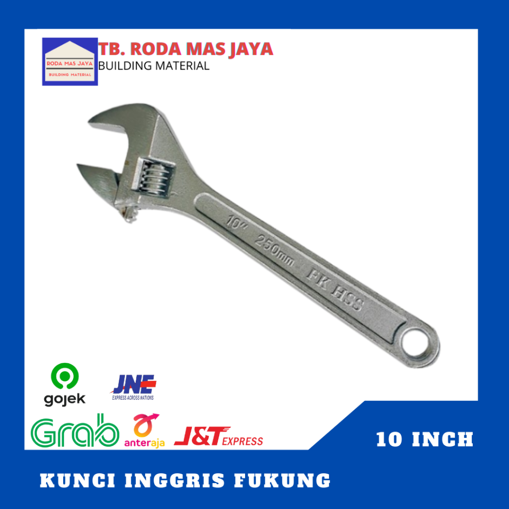 Kunci Inggris Fukung 10 Inch/ Kunci Pas