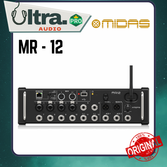 MIDAS MR12 / MR-12 / MR 12 Digital Mixer USB ORIGINAL