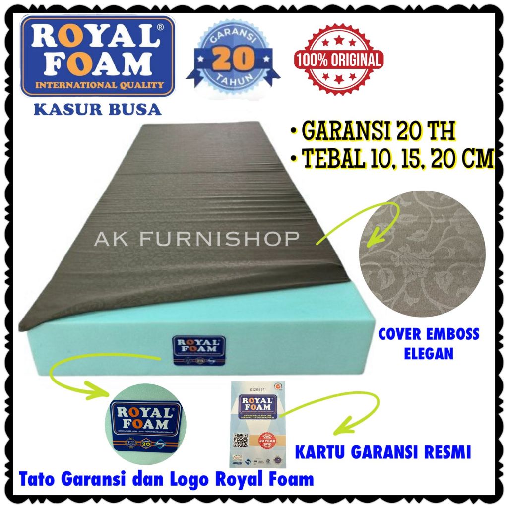 Kasur Busa ROYAL FOAM ORIGINAL Garansi 20 Tahun - DENSITY 24
