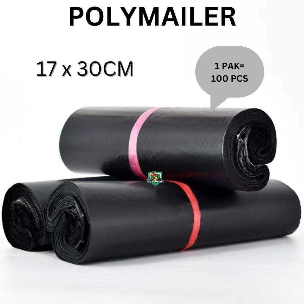 

Plastik Polymailer Hitam 17x30 isi (100pcs) Plastik Packing