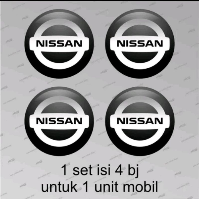 Sticker Dop Velg Mobil NISSAN