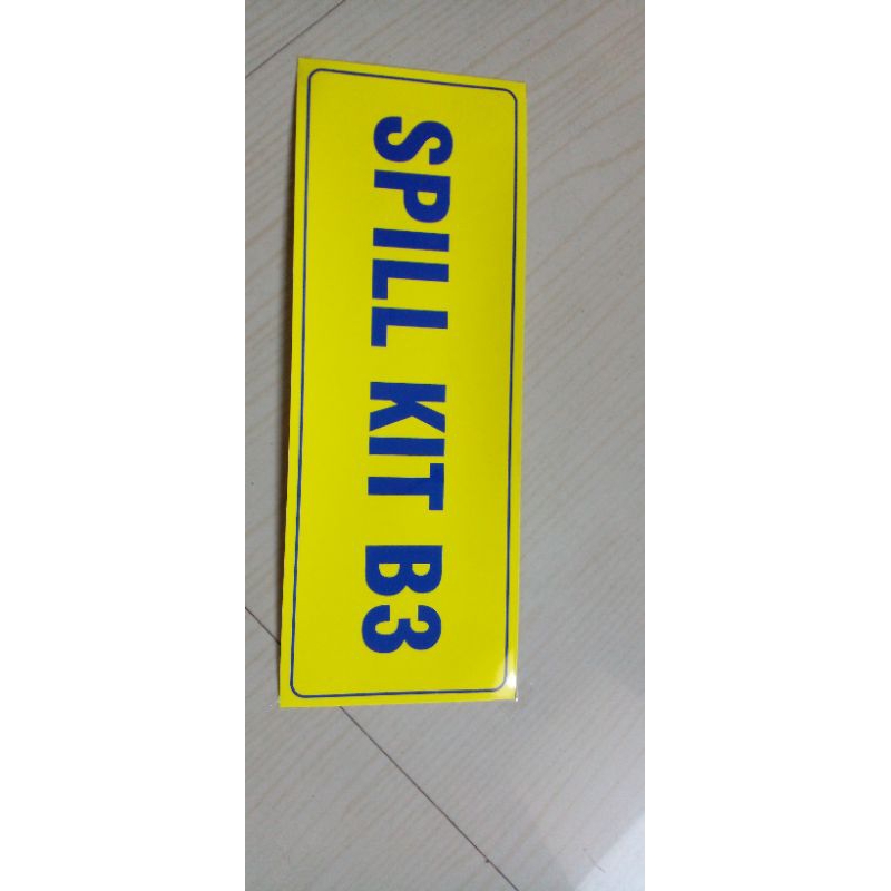 

Stiker spill kit B3 kuning