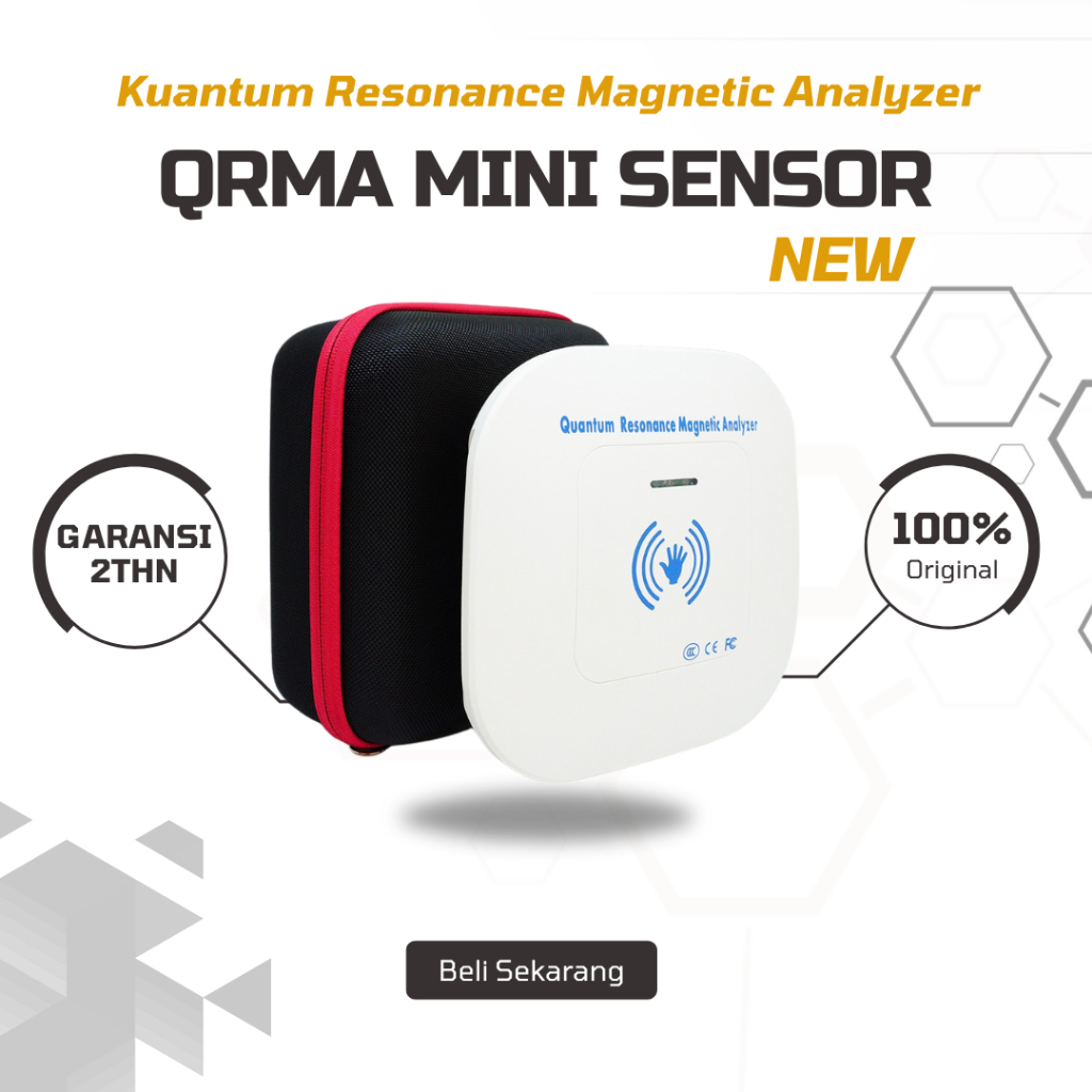 Kuantum Resonance Magnetic Analyzer QRMA MINI SENSOR Quantum New Versi Tanpa Handpind Garansi 2Tahun