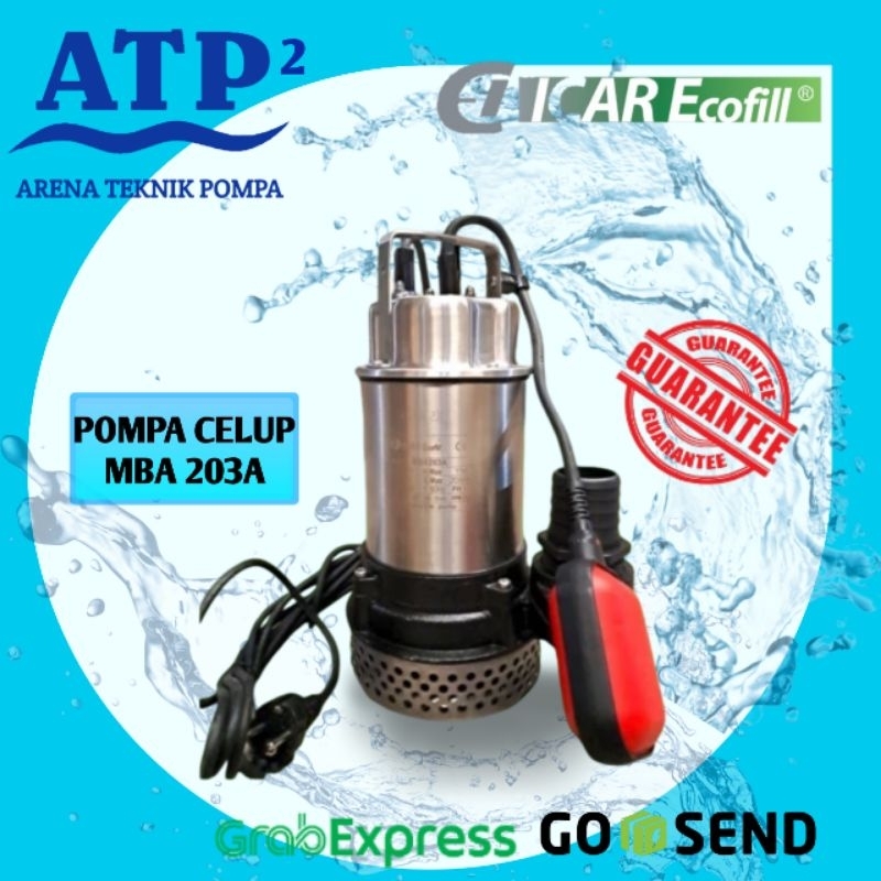 Icar Ecofill MBA 203 A Pompa Celup Otomatis Pompa Submersible